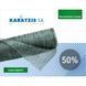 Сітка для затінення зелена KARATZIS 50% 4х50 м 1000046 фото 1